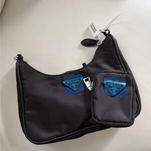 Luxury Black Nylon Purse